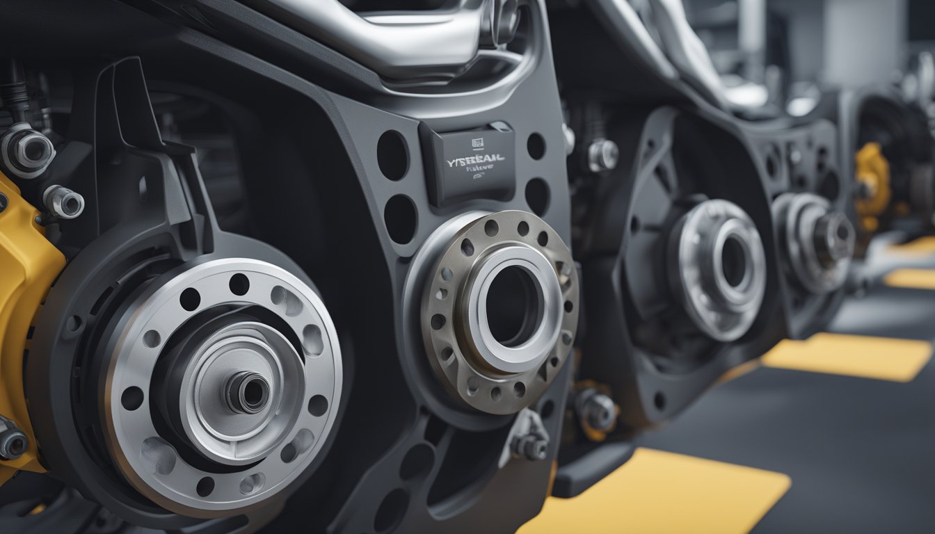 A set of brake system components arranged for maintenance