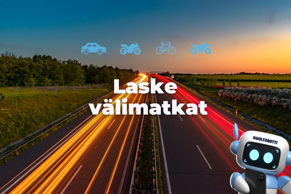 Laske välimatkat etäisyyslaskurilla