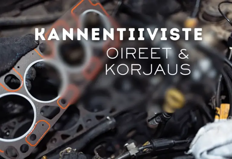 Auton kannentiiviste, joka on rikki