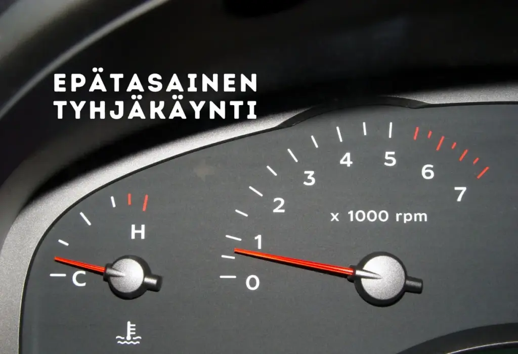 Epätasainen tyhjäkäynti voi olla merkki kannentiivisteen vuodosta.